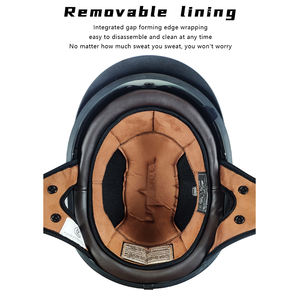 Casco rétro vintage abs approuvé par points casques d'équitation de vélo électrique demi-visage casques de moto hommes femmes <span class=keywords><strong>taille</strong></span> Xl état neuf - Product Image 3