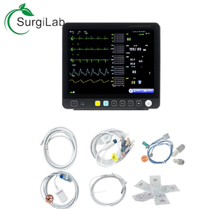 プロの医療用獣医<span class=keywords><strong>ICU</strong></span>マルチパラメータバイタルサインモニターECG SPO2 IBP NIBP PR付き - Product Image 1
