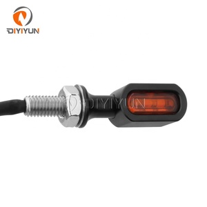 Phụ Kiện Xe Máy Nhỏ Micro Mini <span class=keywords><strong>LED</strong></span> Xe Máy Lần Lượt Tín Hiệu Thanh Hổ Phách Bật Đèn Blinker Cho Cafe Racer Bobber - Product Image 4