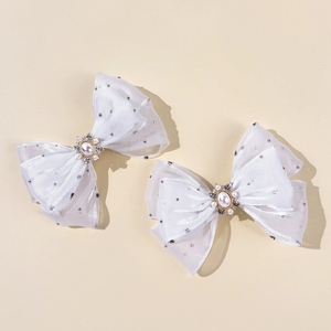 Doux princesse dentelle arcs épingle à cheveux enfants perle couronne Barrettes pinces à cheveux pour femmes filles chapeaux mode cheveux accessoires - Product Image 3