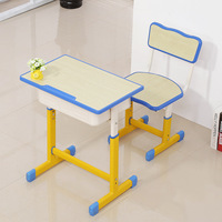 Ensemble de bureau et chaise réglables en plastique pour écoliers du primaire et du secondaire – Style tendance, prix compétitif, vente en gros