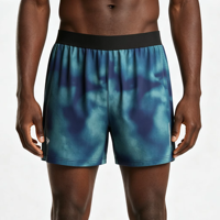 Shorts de course pour hommes en mélange de polyester et élasthanne, respirants, séchage rapide, avec perforations laser et poche arrière sécurisée