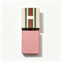 Boîte d'emballage de bougie parfumée à rayures vintage avec logo personnalisé, boîte cadeau rigide de luxe pour Noël et les fêtes, pour pot de bougie