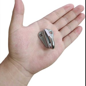 Gancho de resorte de acero inoxidable de 35x31 mm, gancho de anillo marino para amarre y remolque - Product Image 1