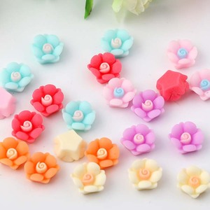 ดอกไม้เรซิ่นสำหรับตกแต่งงานฝีมือ สำหรับโครงการ DIY ดีไซน์ศิลปะ อุปกรณ์เสริมรูปทรงดอกไม้หลากสี - Product Image 1