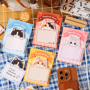 Notas Adhesivas Pequeñas con Diseño de Gatos para Estudiantes - Mensajes Escritos a Mano con Reverso Adhesivo - Organización para Oficina y Escuela - Product Image 2