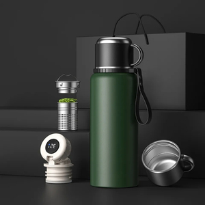 Biểu Tượng Tùy Chỉnh 800Ml Nước Bằng Thép Không Gỉ Chai Ngoài Trời Thuận Tiện Thể Thao Retro Bình Chân Không Thermoses Du Lịch Ngoài Trời Cup - Product Image 1