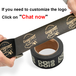 Custom Printed Logo Water Activated Appear Gummed Carton Packing Reinforced Kraft Tape <strong>Paper</strong>