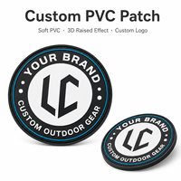 Patch en caoutchouc PVC 3D carré personnalisé avec logo en relief, badge de sécurité souple et imperméable pour uniformes, vêtements de travail et sacs