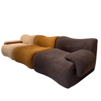 Canapé moderne en tissu compressé, mobilier confortable sans installation pour les rassemblements familiaux