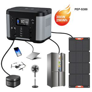 Estación de Energía Portátil de Litio de 300W y 296Wh con Batería de Iones de Litio, Onda Sinusoidal Pura, Panel Solar MPPT, Encendedor de Cigarrillos para Auto - Product Image 5