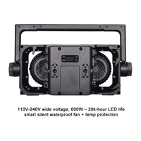 Igracelite CRI 95 2x300W RGBAWW Proyector Cegador LED IP65 Impermeable DMX512/RDM para Iluminación de Escenario en Conciertos y Eventos