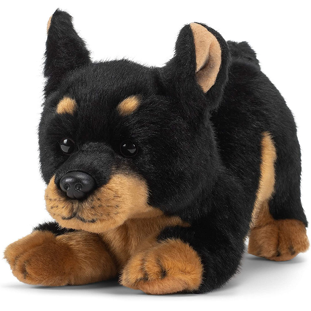 1020卸売ドーベルマンピンシャー犬子供用ソフトぬいぐるみカスタムODM