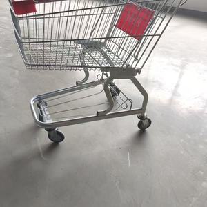 รถเข็นช็อปปิ้งแบบพับได้ ยี่ห้อ Youbang Supermarket Shop ผลิตจากโลหะ ตะแกรงลวด ความจุ 100 ลิตร แบบเยอรมัน พร้อมล้อ PU ขนาด 4 นิ้ว - Product Image 6