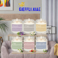 Anneler Günü için El Yapımı Patlayıcı Aromaterapi Kokulu Soya Balmumu Cam Kavanoz Hediye Seti - DESSERT Kokusu 60 Saat Üzeri Yanma Süresi