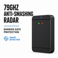 Radar Gelombang Milimeter 80G Sensor Anti Tabrakan 79GHz 81GHz Deteksi Kendaraan Sistem Gerbang Penghalang Otomatis Tempat Parkir