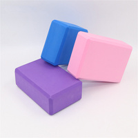 Hochdichter EVA-Yoga-Block mit individuellem Logo, einfarbig, rutschfester Schaumstoff-Yoga-Ziegel für Pilates- und Tanztraining