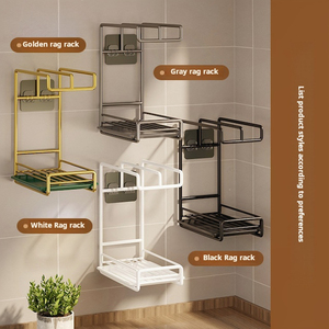Ripiano per la cucina porta stracci senza Punch a parete porta porta-stendibiancheria per piatti - Product Image 4