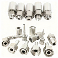 NPT/JIC/SAE/BSP/METRIC Wieder verwendbare Edelstahl-Hochdruck-Hydraulikschlauchadapter-Montage armaturen Geschmiedete ISO-Norm