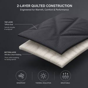 <span class=keywords><strong>Tessuto</strong></span> Imbottito Impermeabile in Taffetà 100% Poliestere <span class=keywords><strong>Trapuntato</strong></span> a V Grigio Antracite Personalizzato per Cappotti Invernali, Gilet e Sacchi a Pelo - Product Image 4