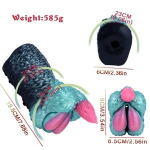 Masturbador GEEBA Black Mamba Fantasy, Copa de Masturbación de Silicona con Vagina Suave y Ajustada, Diseño de Serpiente, Antílope, Juguete Sexual Masculino, Venta al Por Mayor - Product Image 5