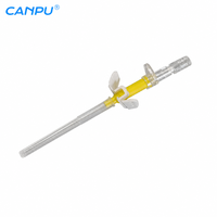 Aiguilles intraveineuses vétérinaires jetables Canpu 22G 24G 20G pour une fixation sécurisée et un accès fluide