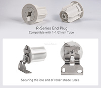 Pièce de rechange pour réparation R8 Skyline Roller Blind Clutch Kit Metal Bracket End Plug Roller Shade Clutch for 1.5 "(38mm) Tube