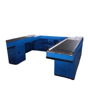 Mostrador de Caja <span class=keywords><strong>en</strong></span> Forma de <span class=keywords><strong>U</strong></span> de Doble Cara para Supermercados, Centros Comerciales y Tiendas Minoristas - Product Image 1