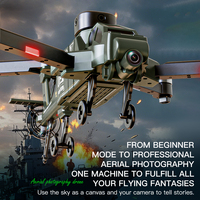 Drone Aérien Professionnel Pliable X3 avec Contrôle Intelligent Intégré, Télécommande, Vol Stable, Hélicoptère RC, Avion