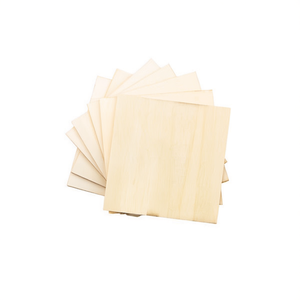 ILAN Legno Quadrato 10cm Spessore 2.5mm Per Progetti Artigianali - Product Image 1
