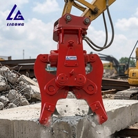 Cisaille de démolition hydraulique pour béton, accessoire pour mini-excavatrice de 3 à 9 tonnes, changement de dents facile