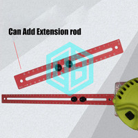 Support de rainure de fraisage avec base gabarit de cercle de routeur à bois pour Machine de coupe menuiserie cercle Guide de coupe outils de conseil