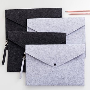 Wholesale <strong>Felt</strong> <strong>A4</strong> Classic Envelope Business <strong>File</strong> Bag with Snap Fastener <strong>File</strong> Folder Cover <strong>Supplier</strong> with Handle - Product Image 2