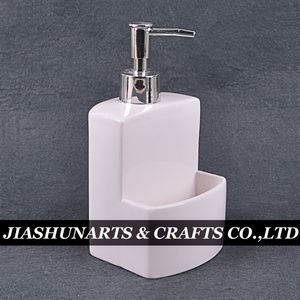 Dispenser di sapone liquido in ceramica da cucina JIASHUN e porta spugna - Product Image 5