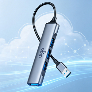 อะแดปเตอร์มัลติพอร์ต Type-C สำหรับแล็ปท็อป, การส่งข้อมูล USB3.0 ความเร็ว 5Gbps, SD TF 3.5 มม. เสียง, น้ำหนักเบาสำหรับการตั้งค่าเดสก์ท็อปเพื่อการใช้งานประจำวัน - Product Image 1