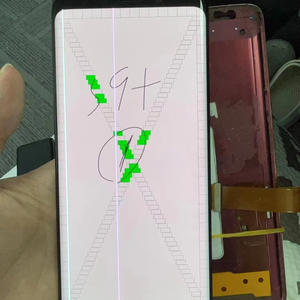 Mostrar y tocar bien, pero la pantalla está dañada para Sam S7 S8, mala práctica de reparación de pantalla con punto negro - Product Image 1