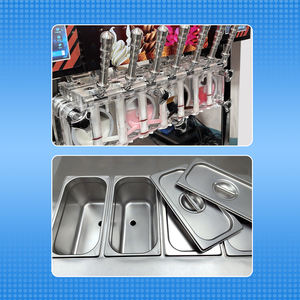 Machine à glace molle 5 saveurs en stock aux États-Unis, congélateur continu pour yaourt glacé, machine commerciale à granita et smoothies - Product Image 5