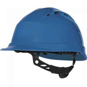 หมวกนิรภัยระบายอากาศสีน้ำเงินเดลต้าพลัส-QUARUP4BL-หมวกกันน็อกปรับโรเตอร์ EAN 3295249175450 - Product Image 1