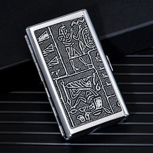 Vitrine à cigarettes <span class=keywords><strong>en</strong></span> métal et <span class=keywords><strong>cuir</strong></span> de qualité supérieure-Support de luxe résistant aux odeurs pour la vente au détail ou le voyage (marque personnalisée) - Product Image 5