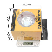 Luz Estroboscópica V16-A LED Blanca de Emergencia, Luz de Advertencia Amarilla para Automóvil, Lámpara Intermitente de Tráfico, 3.7V, Compatible con Batería OLIVER, Potente