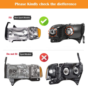 ไฟหน้า LED OE AURON รุ่นใหม่ 32V 6000K 60W 6000 ลูเมนส์ สำหรับ Dodge Ram ปี 1994-2002 ไฟต่ำ ขายส่ง ไฟหน้า OE - Product Image 3