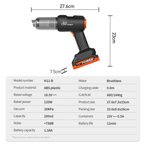<span class=keywords><strong>Aspirateur</strong></span> de <span class=keywords><strong>voiture</strong></span> facile à utiliser, <span class=keywords><strong>station</strong></span> d'aspiration 120W, <span class=keywords><strong>aspirateur</strong></span> portable pour <span class=keywords><strong>voiture</strong></span>, <span class=keywords><strong>aspirateur</strong></span> 18,5V pour <span class=keywords><strong>lavage</strong></span> de <span class=keywords><strong>voiture</strong></span> automatique - Product Image 2