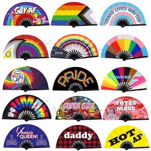 Grand éventail de rave personnalisable, tendance, sonore, portable, peint, style art populaire - Product Image 6