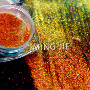 Duochrome efecto camaleón sombra de ojos pigmento suelto en polvo cosmético CAMBIO DE Color caramelo pigmento camaleón para maquillaje de cara de uñas - Product Image 5