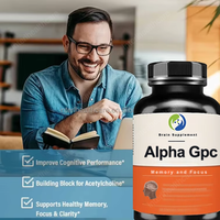 Ausreson Capsules Bio Alpha GPC pour la Mémoire et la Concentration – Prix de Gros – Complément Cérébral en Vrac – Capsules de Supplément Alpha GPC