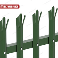 Vallas de Seguridad Tipo Palisada W D, Galvanizadas y con Recubrimiento en Polvo Verde, de 6 Pies, Libres de Mantenimiento, con Modelado 3D para Perímetros de Plantas de Energía