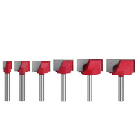 Mata Bor Pembersih Dasar Tungsten Carbide 6mm, Pemotong Kayu, Trimmer, Router Bit, Alat Pertukangan Kayu