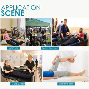 Chuyên nghiệp có thể sạc lại thể thao phục hồi massage khởi động 8 buồng không khí nén chân Massager cho vận động viên giảm đau - Product Image 6