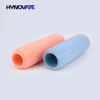 Rouleau de peinture durable en polyester 9 ''manchon de rouleau de peinture personnalisé pour la peinture à l'huile
