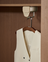 Tringle à vêtements moderne en métal, rétractable et coulissante, gain de place pour chambre et placard